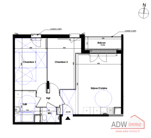 appartement 3 pièces en vente sur MELUN (77000)