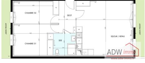 appartement 3 pièces en vente sur BOIS LE ROI (77590)